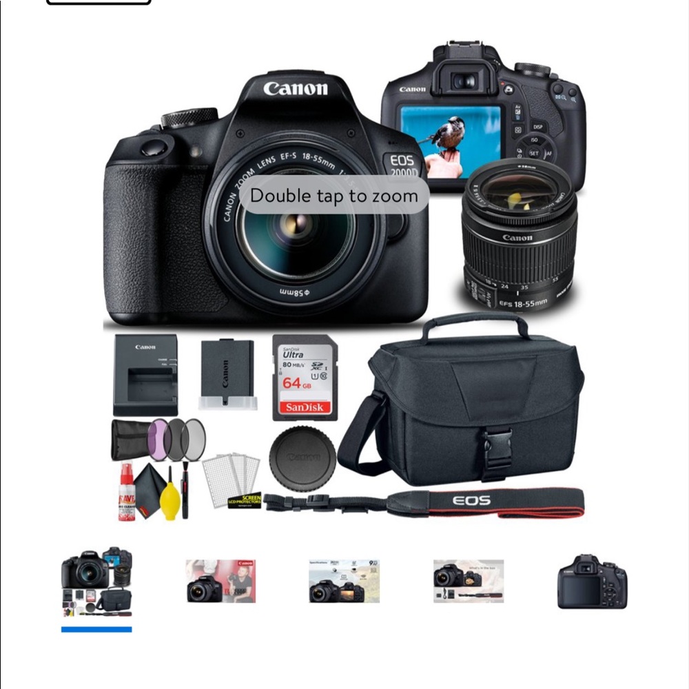 CANON EOS 2000D/ REBEL T7 DSLR Camera